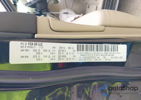 2015 Jeep Grand Cherokee Overland from USA, damaged, VIN 1C4RJFCG3FC753772